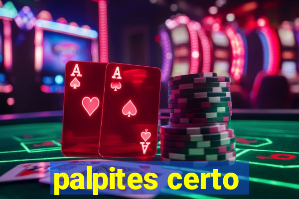 palpites certo